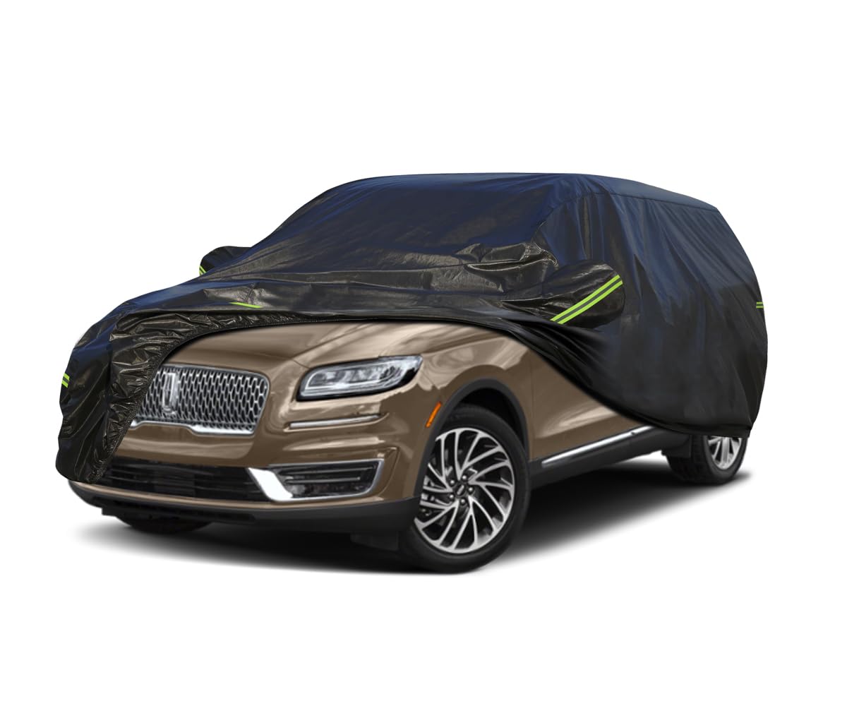 Koukou Waterproof Suv Car Cover Suitable For Lincoln Nautilus From 2018 To 2025, 7 Layers Windproof All Weather Waterproof Outdo
