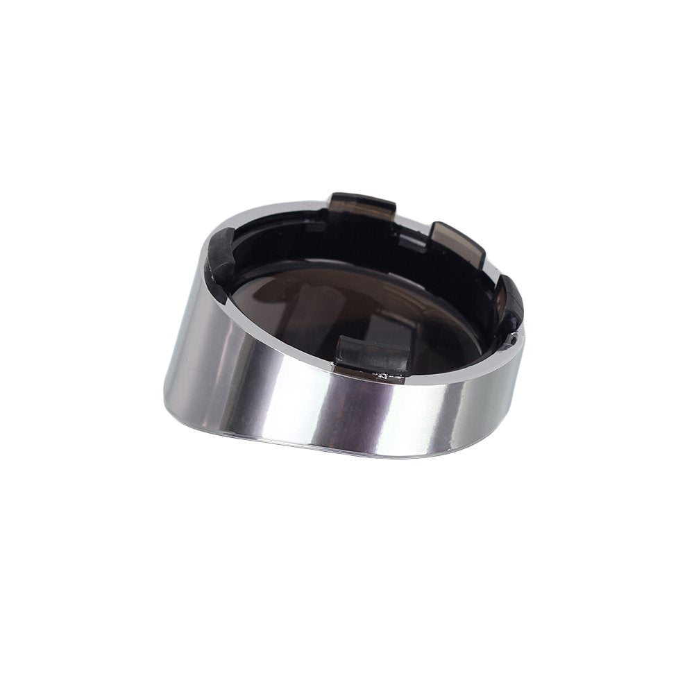 Nthreeauto Smoked Bullet Turn Signal Light Lens Cover With Chrome Visors Compatible With Harley Dyna Sportster Street Electra Glide Road King Fatboy