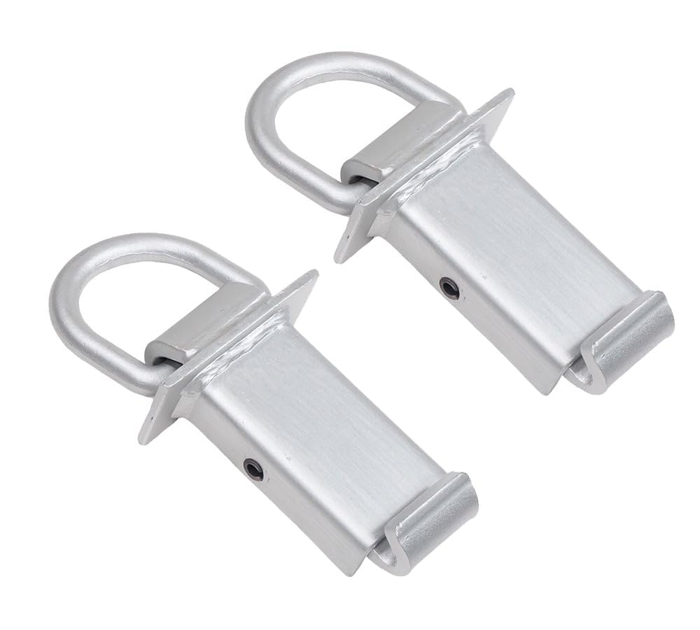 Mytee Products 2 Pack Heavy Duty Adjustable Trailer Stake Pocket W/Outward Protruding Design - 5/8 Inch Forged D Ring Load Limit