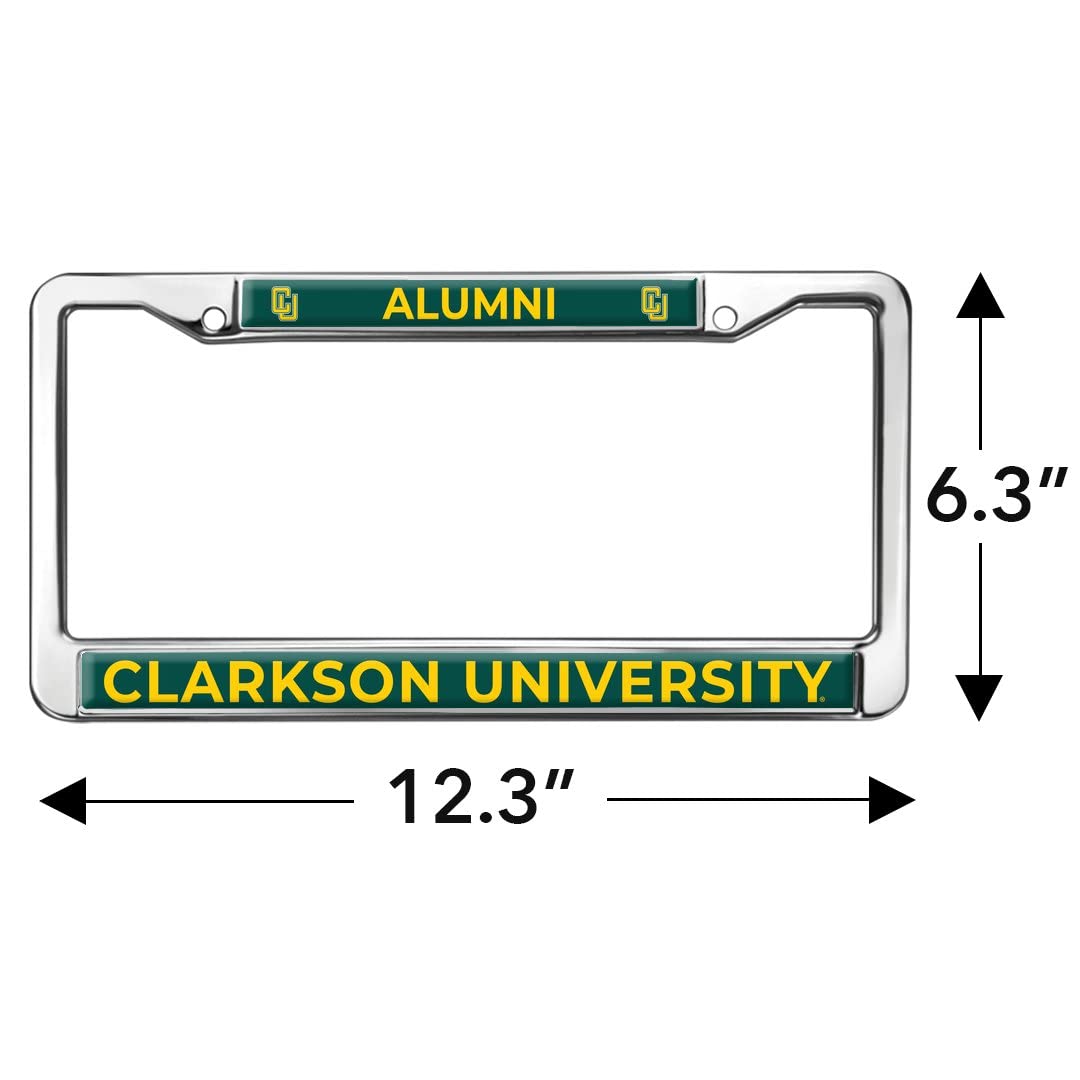 Clarkson University Alumni Logo Full Size Standard License Plate Metal Frame