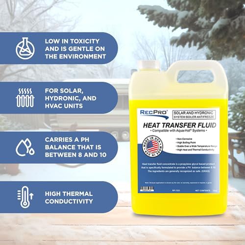 RecPro RV Boiler Antifreeze for Aqua Hot Heating Systems Non-Toxic | RV Heat Transfer Fluid | Solar and Hydronic System Boiler A