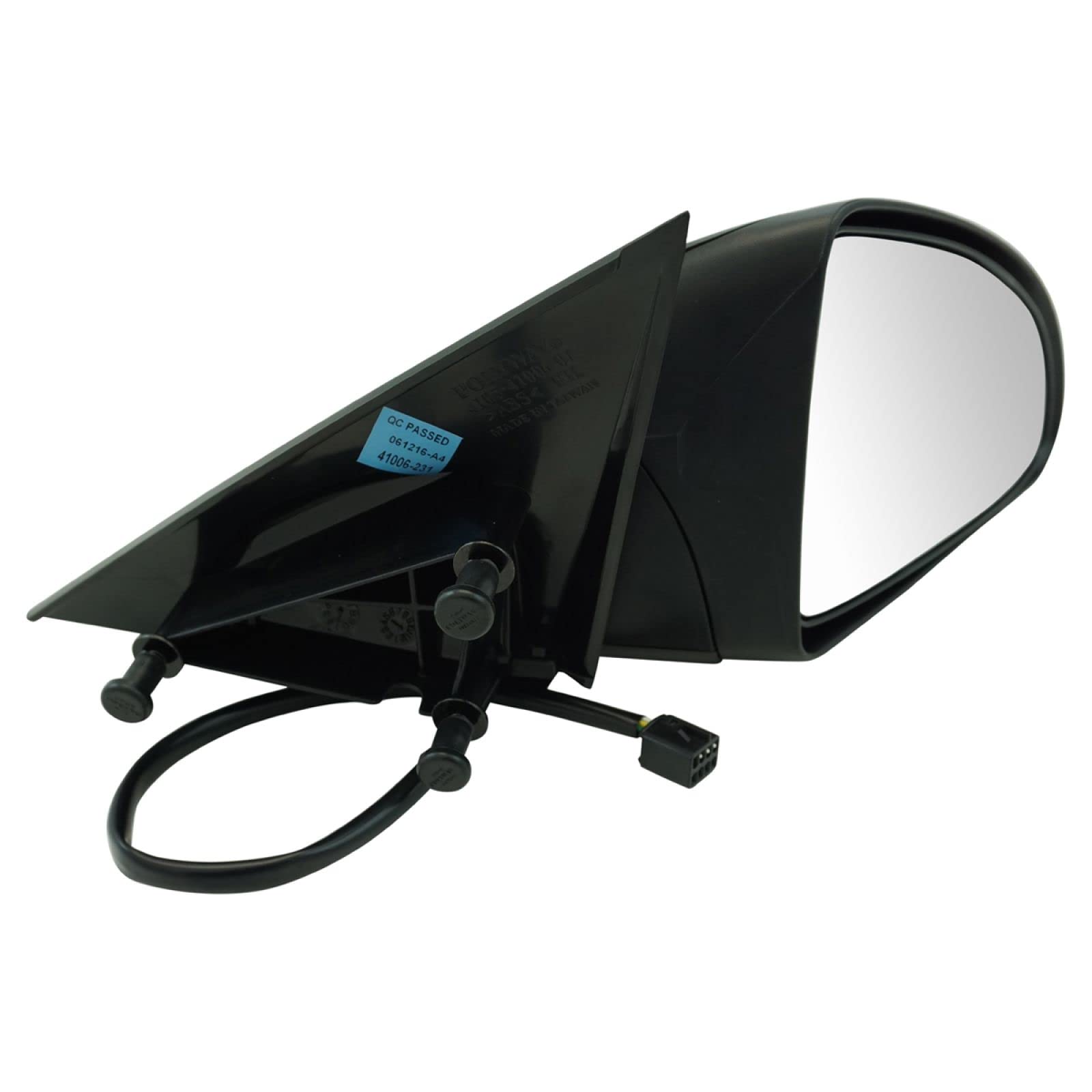 Trq Right Mirror Without Puddle Light With Textured Cover Passenger Side Compatible With 2005-2009 Pontiac G6 Gm1321291