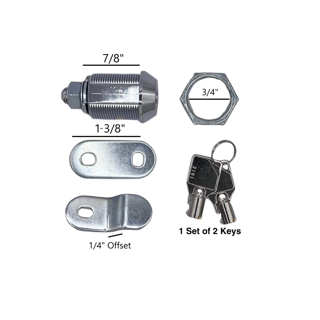 Rv Designer L327, Ace Compartment Lock, 7/8 Inch, 4 Per Pack, Compartment Hardware