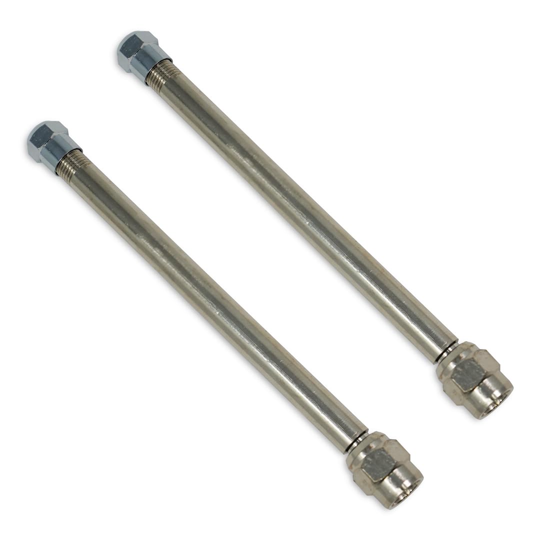 Tireminder 4 Inch Straight Valve Extender, 2 Pack