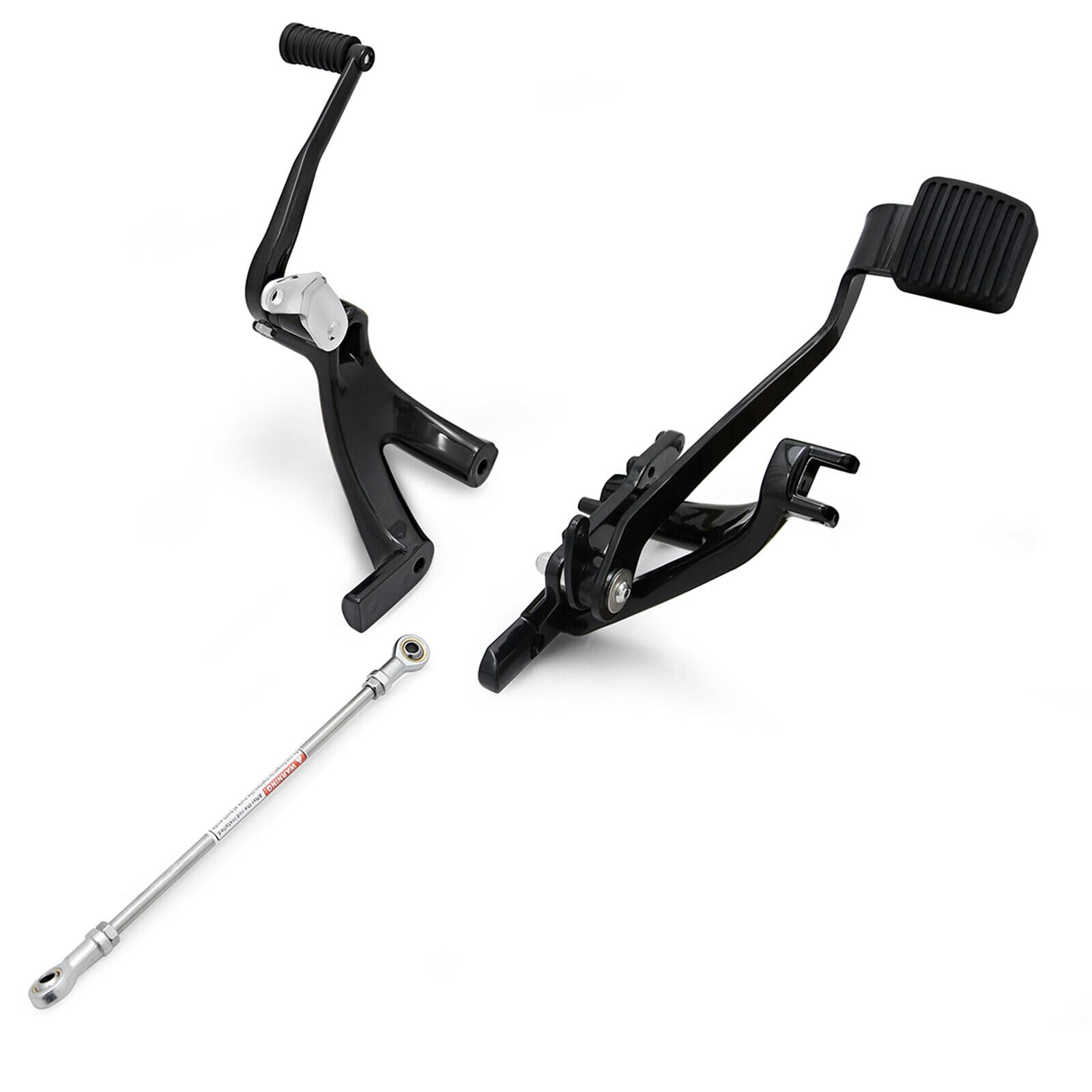 For Harley Softail Rider Extended Standard Forward Control Kit W/Footboards Floorboards 2018-Up (Black Forward Control)