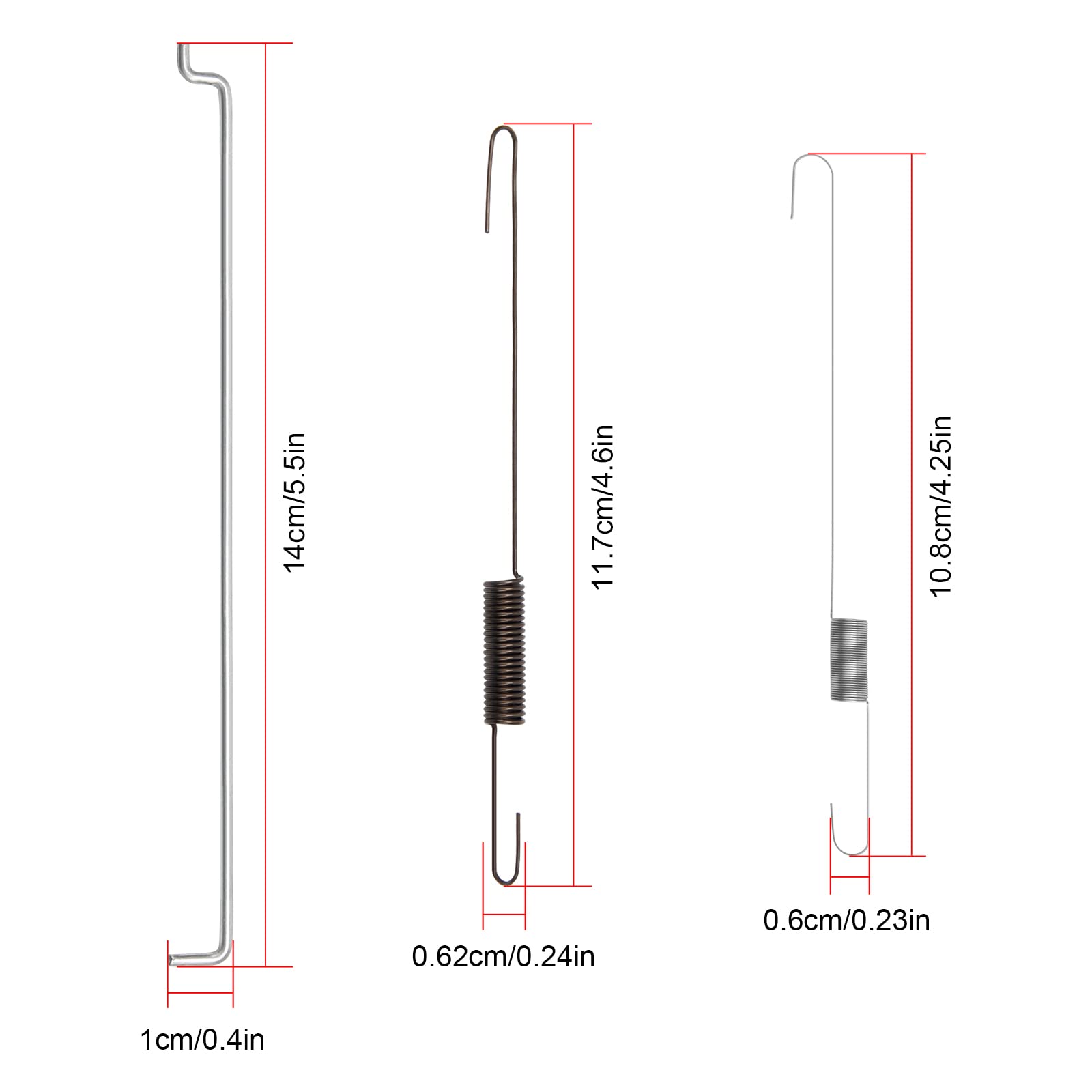 24PCS Throttle Return Spring Linkage Kit Connecting Rod Speed Control Spring Carburetor Spring Classification Governor Spring Co