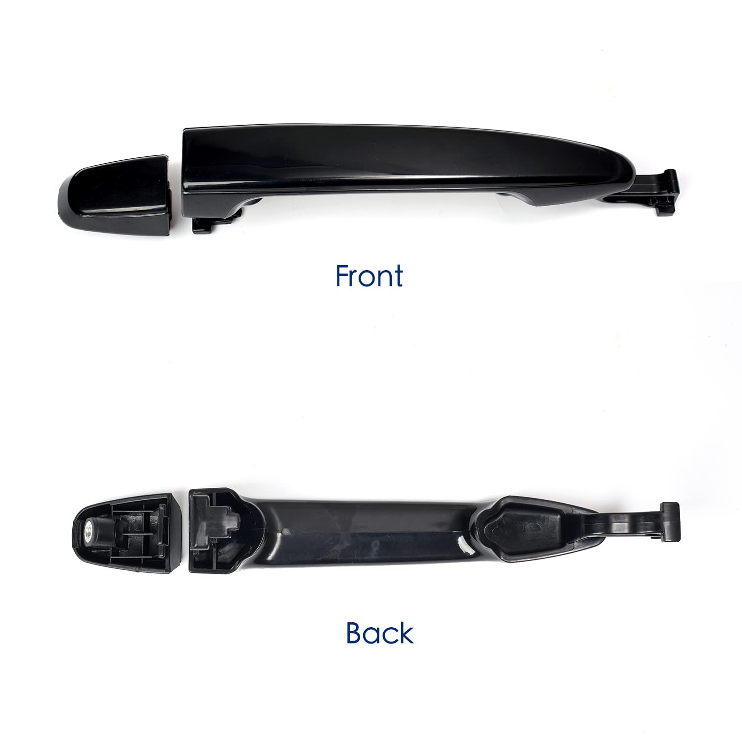 Lcyolada 2Pcs Sliding Door Handles For Toyota Sienna 2004 2005 2006 2007 2008 2009 2010,Rear Left Driver & Right Passenger Side,Black