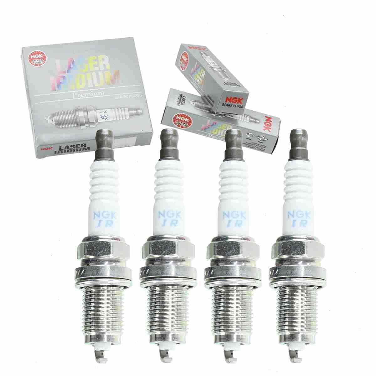 4 pc NGK Laser Iridium Spark Plugs compatible with Acura TSX 2.4L L4 2004-2008