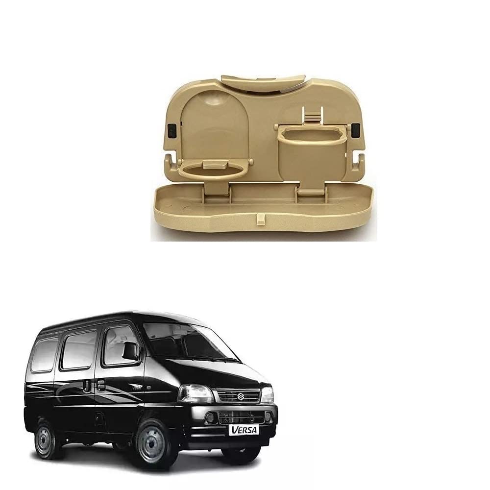 Stylish Foldable Compact Car Back Seat Tray for Food/ Drinks/ Cup/ Bottle Holder Universal Pack of 1 Suitable for Maruti Suzuki 