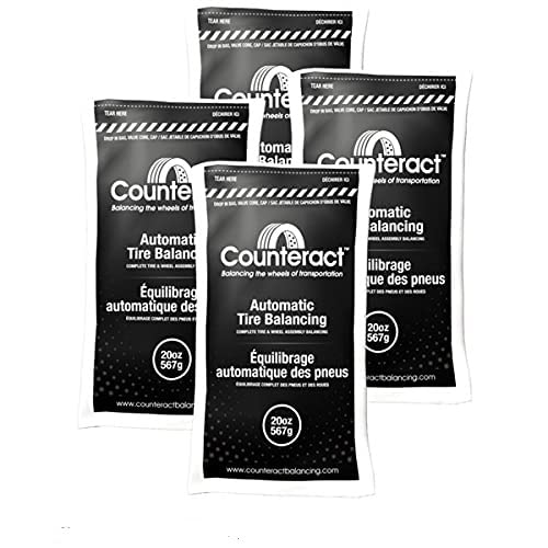 Counteract 20OZ-B4 Centrifugal Force Tire/Wheel Balancing Beads - Off-Road Vehicles, Light Duty Truck Tires, (4) 20oz Balance Be
