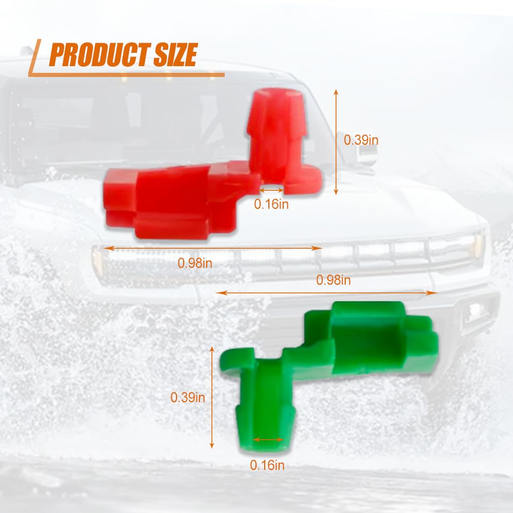 Lecctso 10PCS Tailgate Handle Rod Clip, Left & Right Door Lock Rod Clip Replacement OEM# 88981030 88981031, Car Accessories Univ