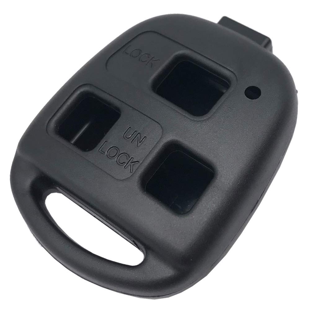 Horande Black Key Fob Cover Case for Lexus ES GS GX LS LX RX SC IS300 IS330 LS430 RX300 RX350 - Keyless Entry Remote Shell