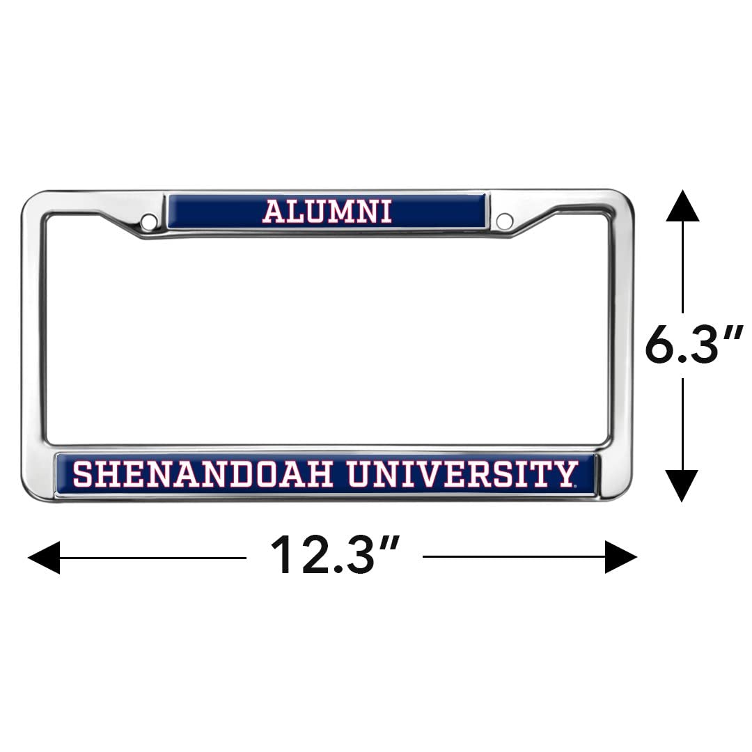 Shenandoah University Alumni Logo Full Size Standard License Plate Metal Frame