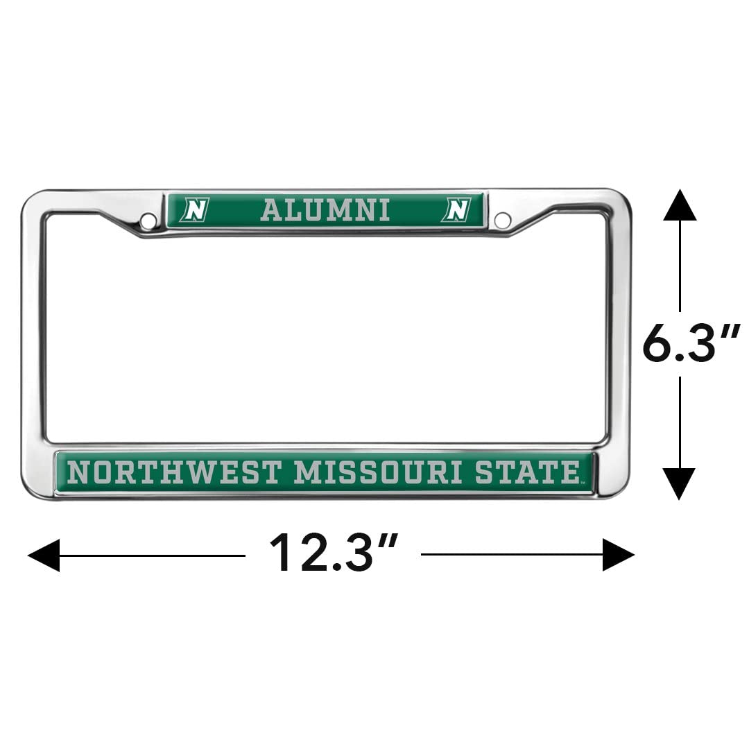 Northwest Missouri State Alumni Logo Full Size Standard License Plate Metal Frame
