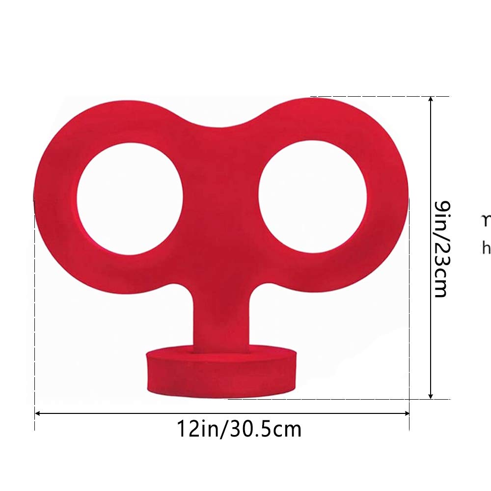 COGEEK 3D Car Wind Up Key, Cute Clockwork Wind Up Key for Back of Car Roof Decoration (red)