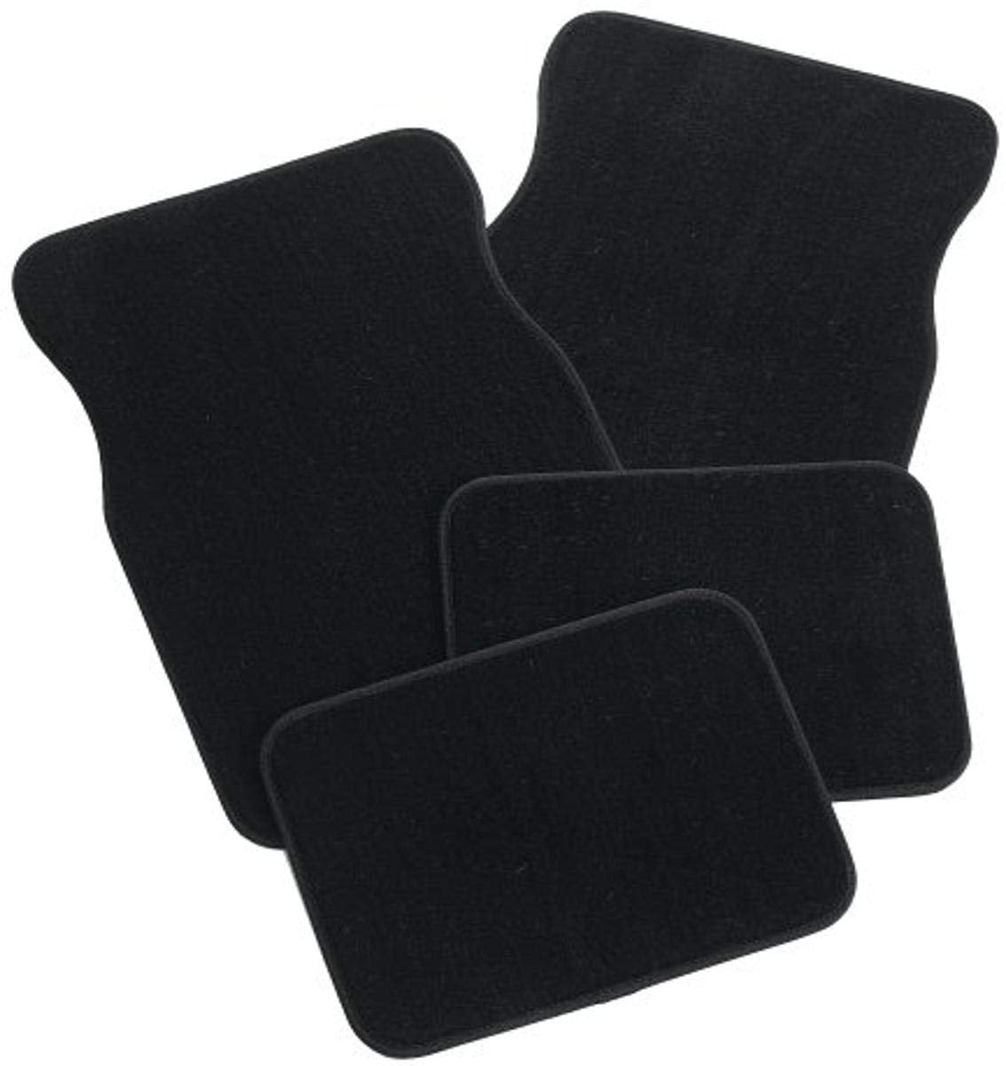 Rubberqueen Rubber Queen 70551 Plush Carpeted 4 Piece Mats - Black