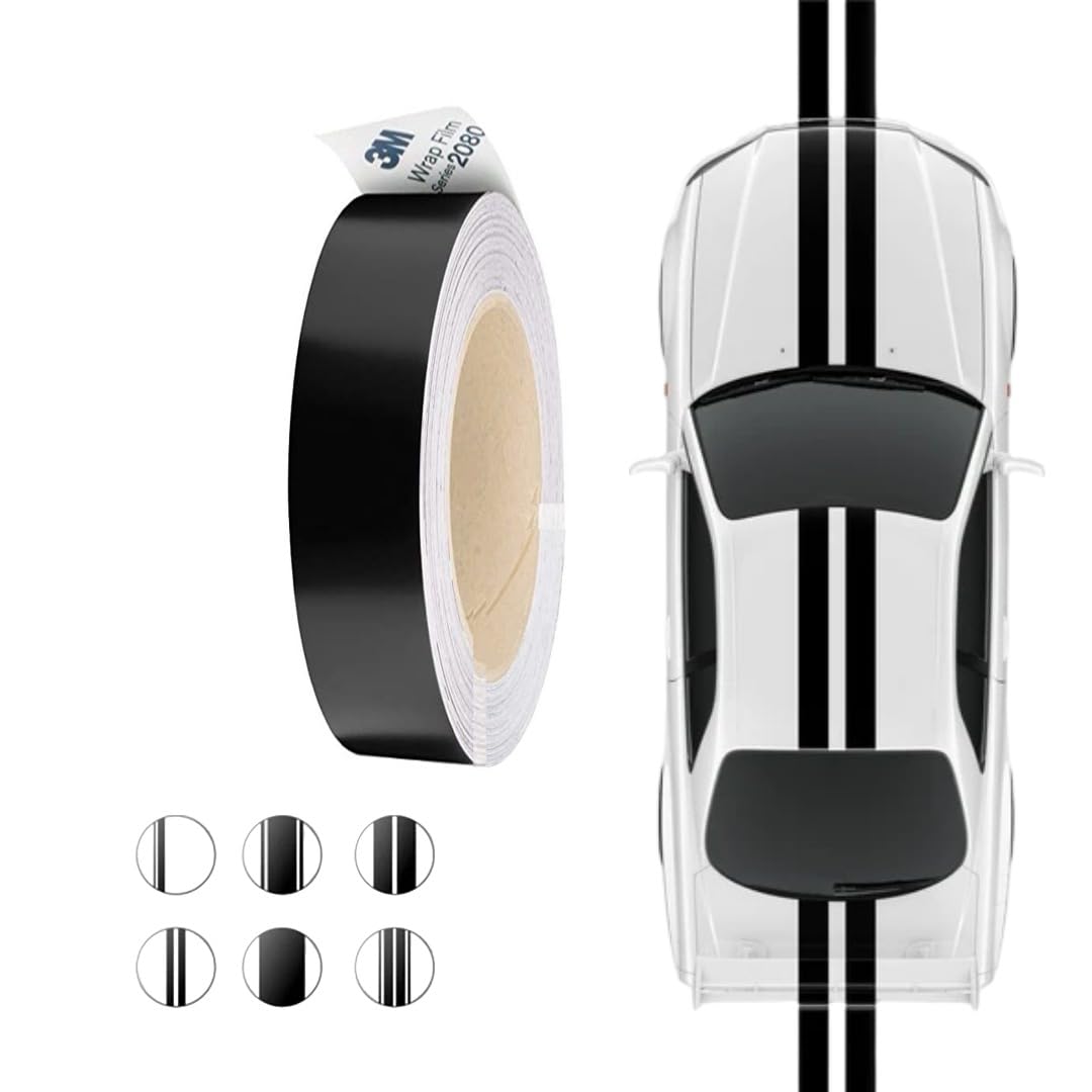 3M Black Vinyl Wrap Film Series 2080 1080 Kit for Black Gloss Out Chrome Delete Window Trim Door Trim Free Tool Kit (Satin Black