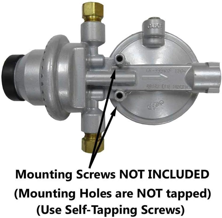 Fairview RV Camper LP Propane 2 Stage Automatic Changeover Regulator, Black, Model GR-9994-Fairview