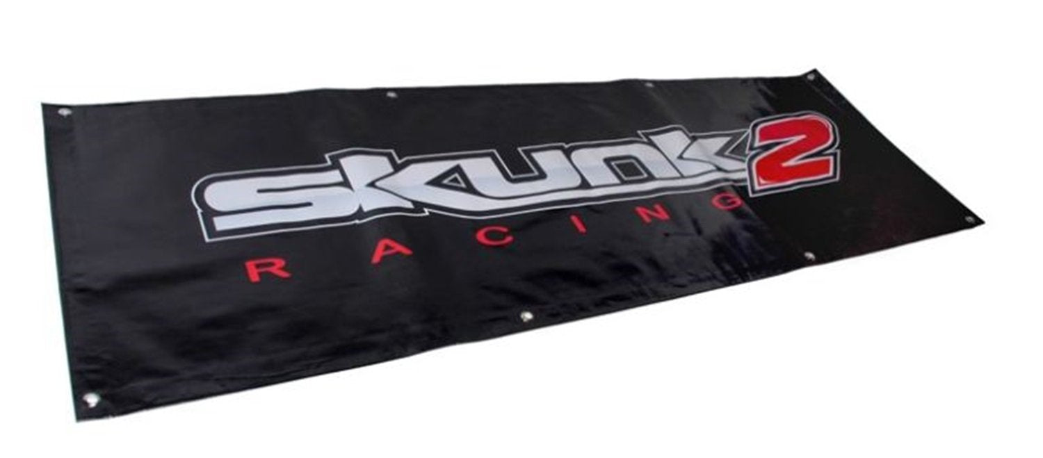 Skunk2 836991443 6 FT. Vinyl Shop Banner (Black)