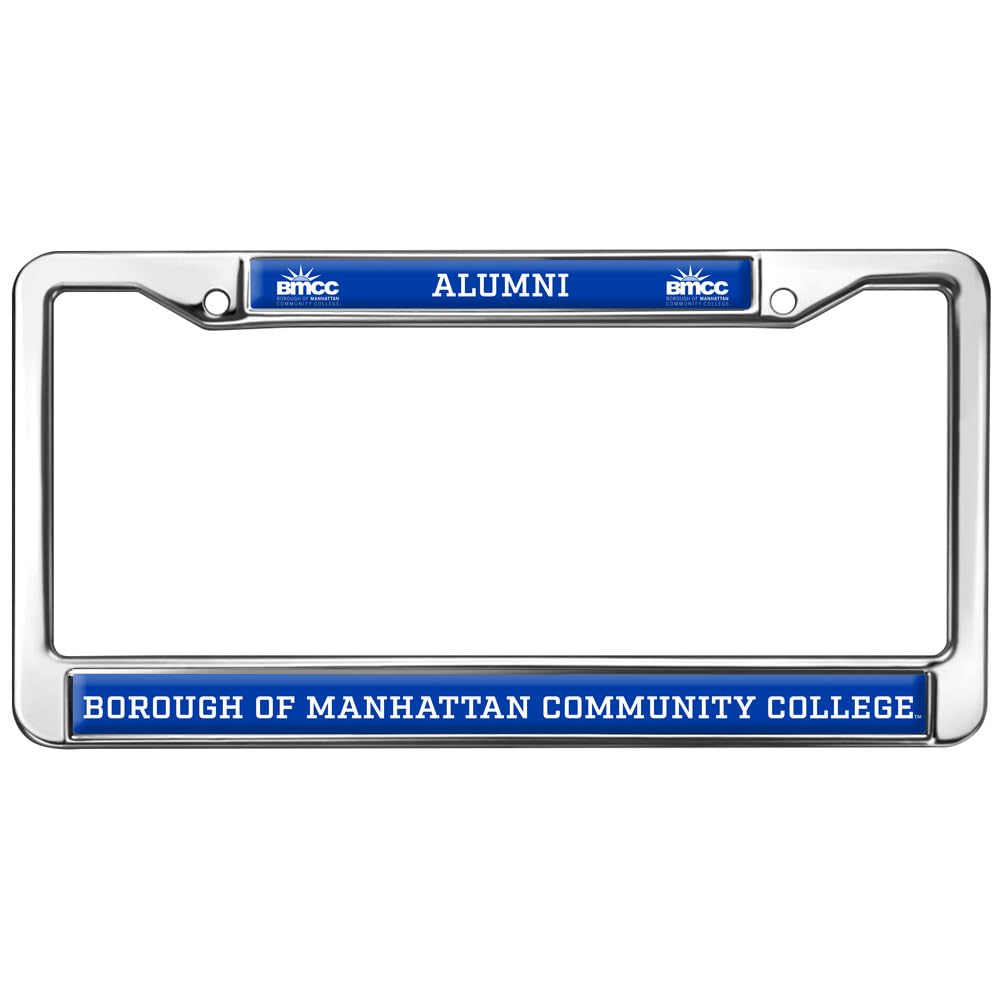 Borough of Manhattan Community College Alumni Full Size Standard License Plate Metal Frame