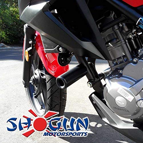 Shogun Fits Honda Cb300F Cb 300 F 2015 2016 2017 2018 Black No Cut Frame Sliders Fits Abs & Non Abs Models - 750-3129 - Made In