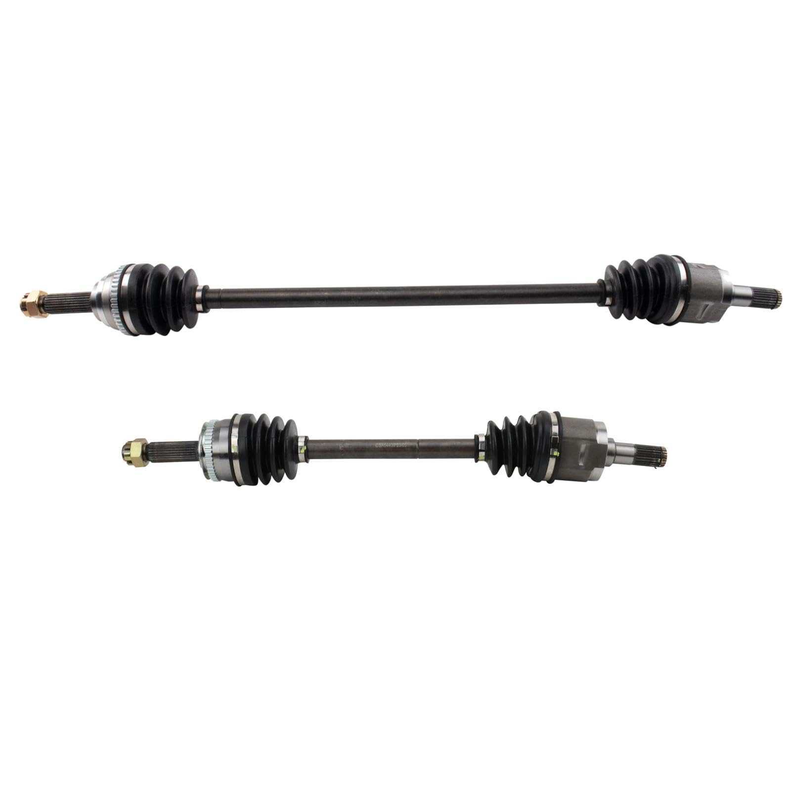 Trq Front Cv Axle Shaft Assembly Set Compatible With 2003-2005 Hyundai Accent
