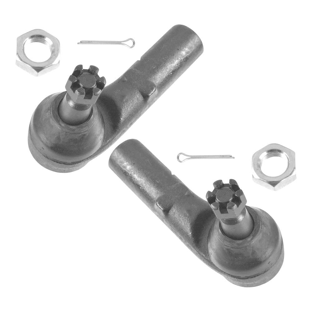 TRQ Front Outer Tie Rod Set Compatible with 1997-2000 Ford Contour 1999-2002 Mercury Cougar Mystique