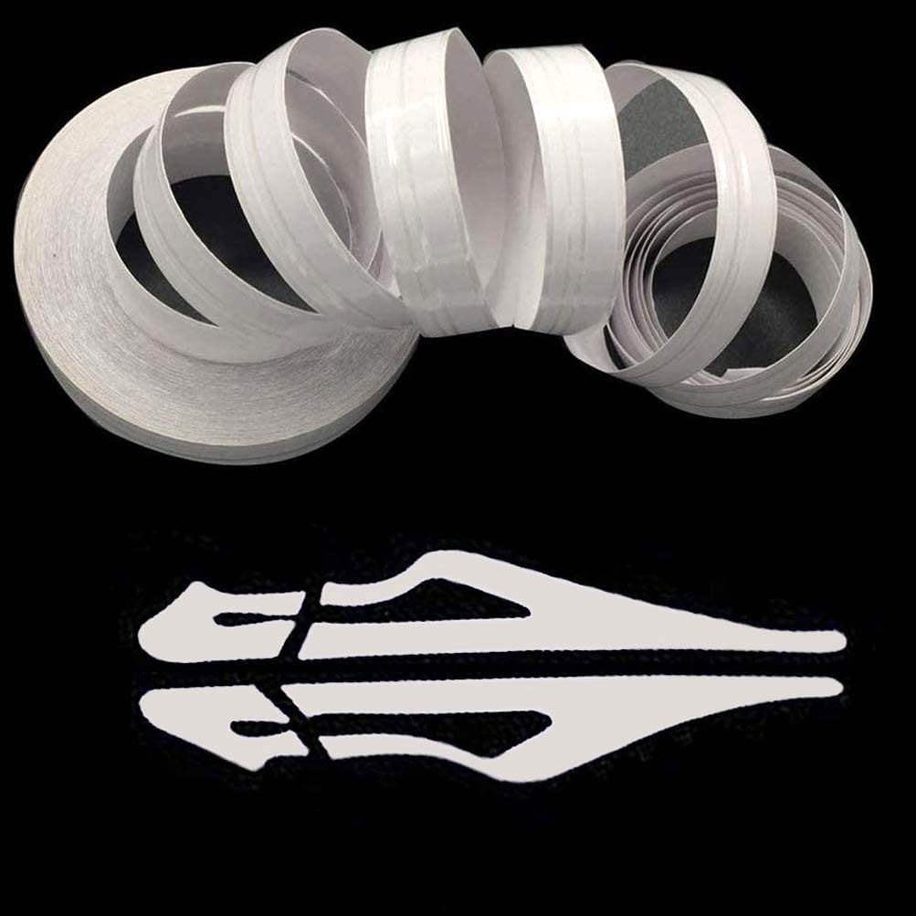 Zatooto Pinstripe Tape For Cars - Diy Vinyl White Pin Striping Decals, 3850.47 Inches Auto Waterproof Pin Stripe Tape Emblems Tr