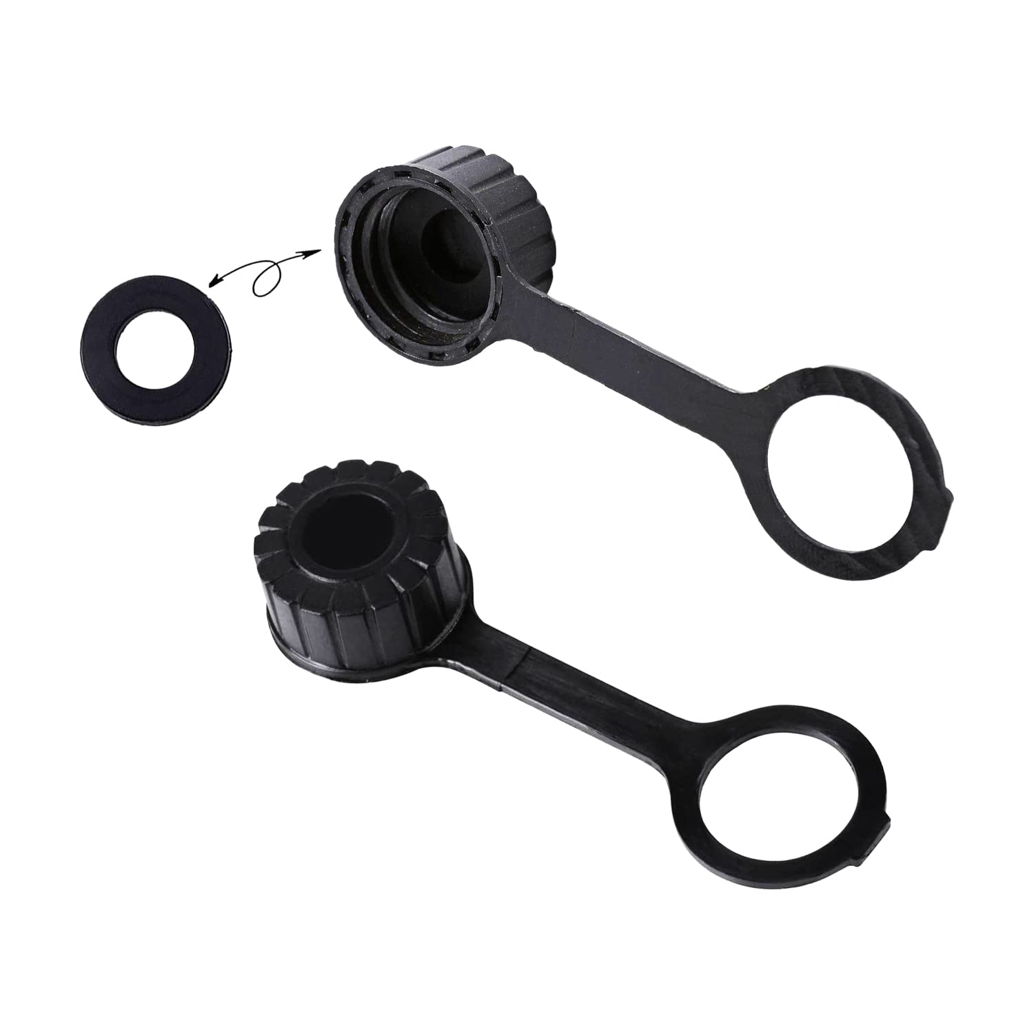 2 New Gas Can Vent Caps - Rear Vent Screw Caps For Replacement Gas Can - Vent Cap Fits Most Gott Rubbermaid Essence Briggs & Stratton And Some Kolpin Rotopax Fuel Diesel Kerosene Jugs