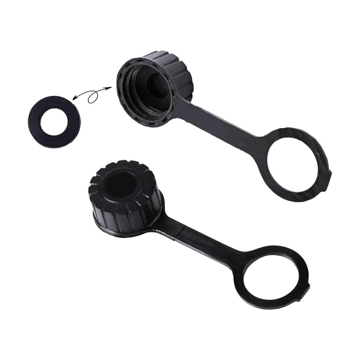 2 New Gas Can Vent Caps - Rear Vent Screw Caps for Replacement Gas Can - vent cap fits most Gott Rubbermaid Essence Briggs & Str