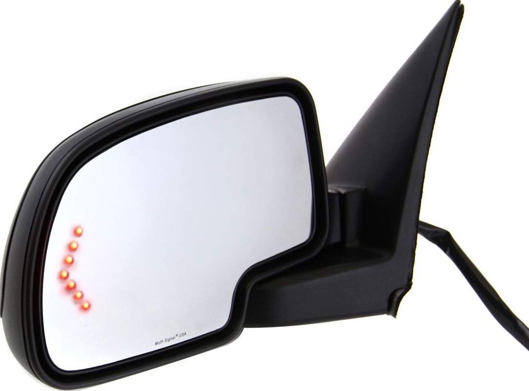 Kool Vue Left Power Heated Mirror for Chevrolet Silverado 1500 Tahoe 2003-2006 Manual Fold With Signal Light & Puddle Lamp; With