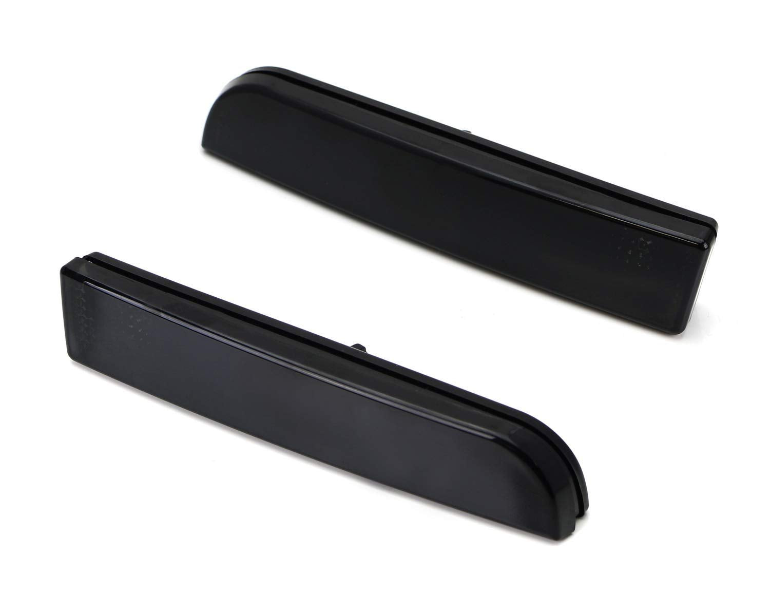 Ijdmtoy Smoked Lens Rear Bumper Reflector Lenses Compatible With 2008-2016 Mitsubishi Lancer, Evolution Evo 10 X, Oe-Spec Lh Rh Assembly