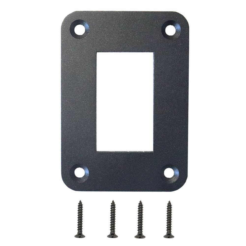 HOKAAER 1 Way Rocker Switch Panel Housing Holder, Rocker Toggle Switch Panel Housing Bracket, Black Waterproof Anodized Aluminiu