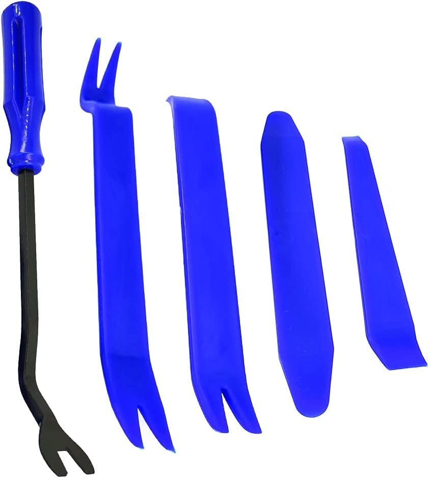 Mean Mug Auto 16212-31620A Front Windshield Washer Pump With 5 Pcs Auto Trim Removal Set - Compatible With Chevy, Gmc, Buick, Pontiac, Oldsmobile - Replaces Oem #: 22127652, 22127653, 89025062