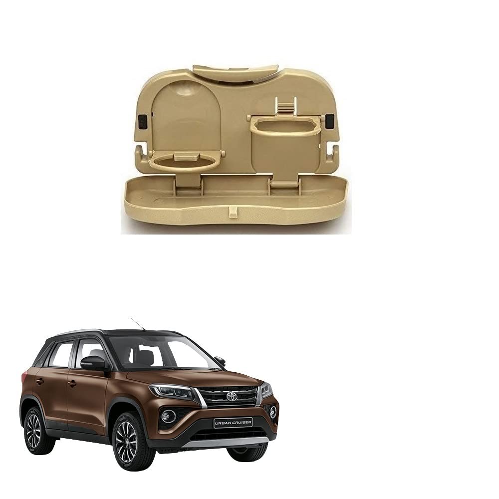 Stylish Foldable Compact Car Back Seat Tray for Food/Drinks/Cup/Bottle Holder Universal Pack of 1 Suitable for Urban Cruiser