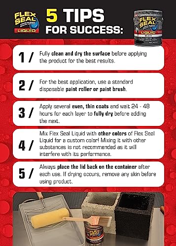 Flex Seal Liquid Max, 2.5 Gallon, White, Liquid Rubber Coating Sealant, Waterproof, Flexible, Breathable, And Uv Resistant, Roof Repair, Basements, Rv, Campers, Trailers, Marine, Epdm, Masonry