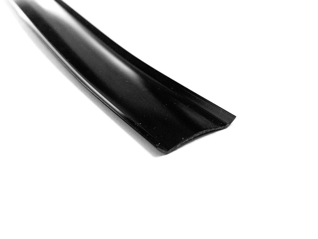 Qpn Black Vinyl 7/8' Insert Molding Trim Screw Cover Rv Camper Travel Trailer (100 Ft, Black)