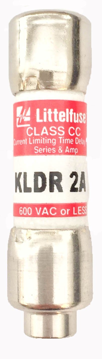 Littelfuse KLDR002.TXP Class CC Fuse, 600V, Time Delay, 2 Amp RoHS (Pack of 10)