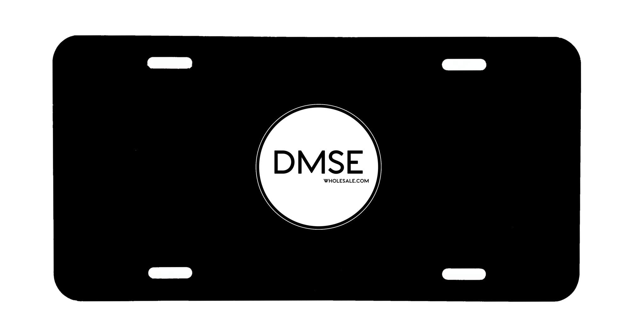 DMSE Wholesale Blank Metal License Plate - Aluminum, 12" x 6", Black, 0.025" Thickness for Custom Design