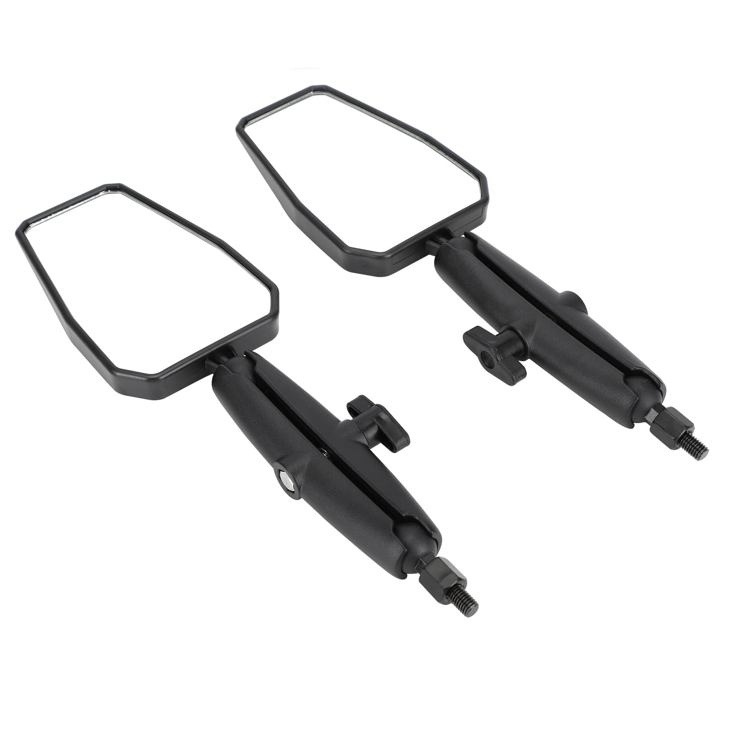 Iuvwisn Motorcycle Rear View Mirror 8/10Mm Angle Adjustable Aluminum Mirror Universal For Klr 650 Crf300L Drz400 Klx300 390/790/890/1290 Adventure R1250Gs Tenere 700 Adv Dirt Bike Dual Sport