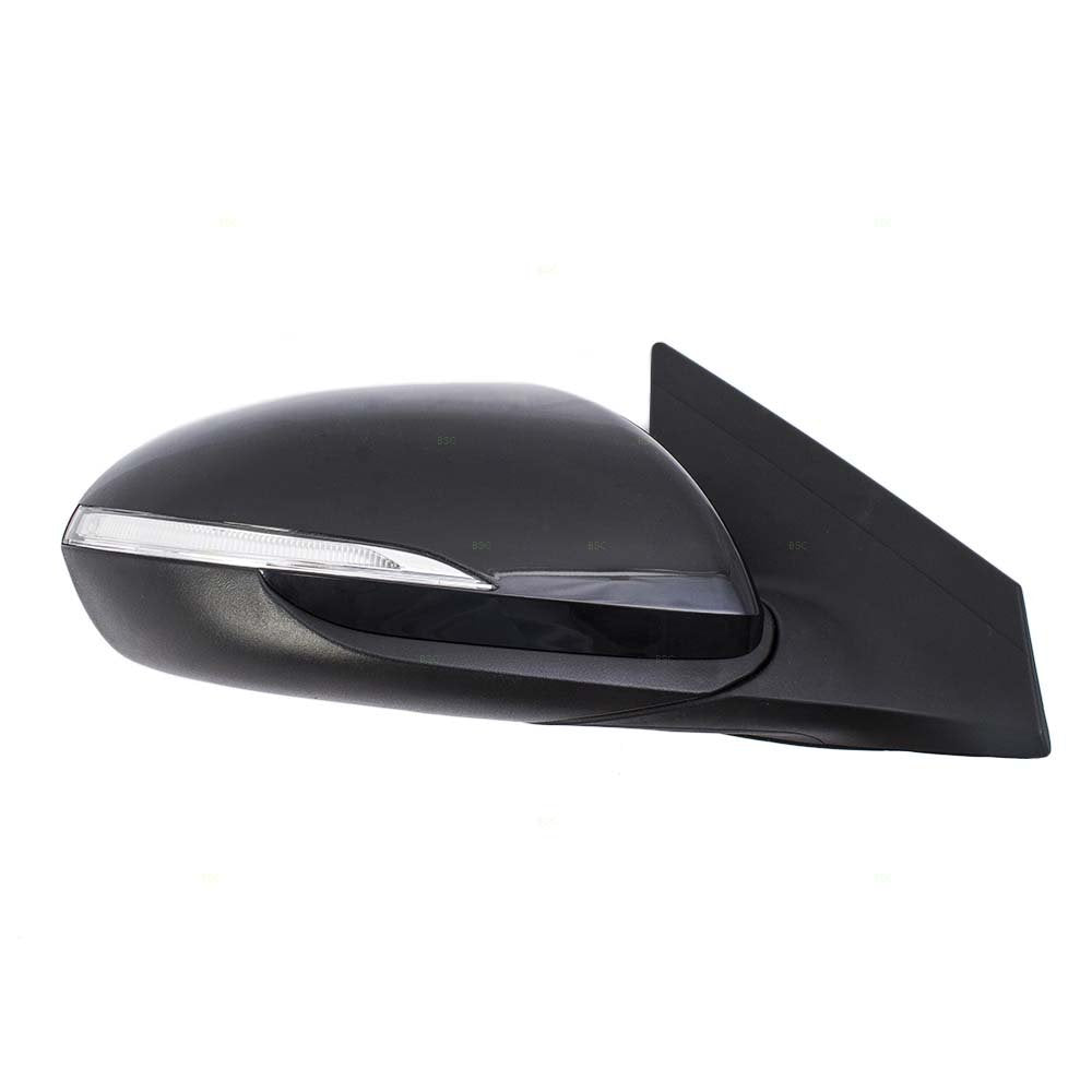 Brock Replacement Passengers Power Side View Mirror Heated w/Signal & Blind Spot Detection Compatible with 17-18 Elantra Sedan HY1320227 HY1320227