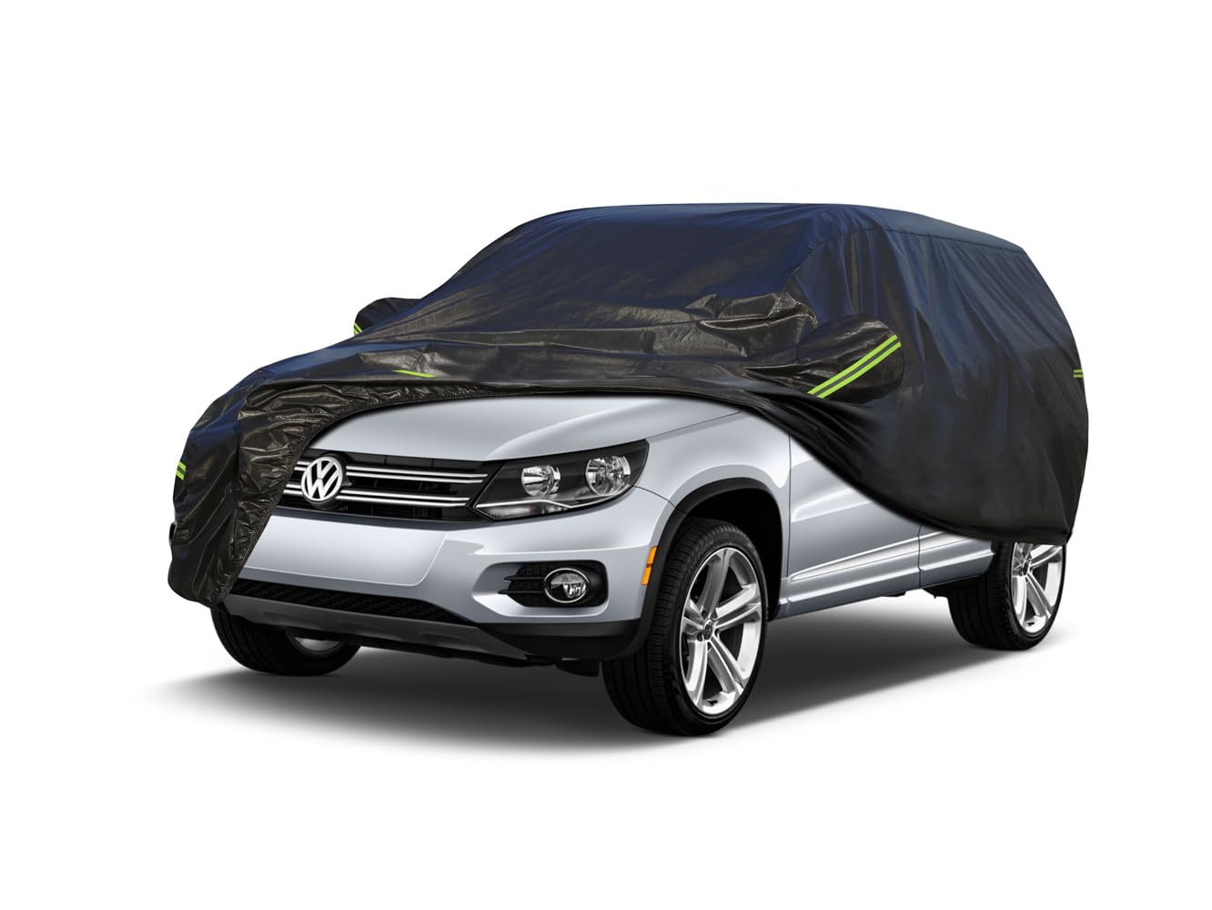 Koukou Waterproof Suv Car Cover Suitable For Vw Tiguan From 2007 To 2020, 7 Layers Windproof All Weather Waterproof Outdoor Cove