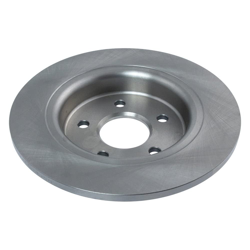 Trq Rear Brake Rotors Set Solid Compatible With 2008-2013 Volvo C30 2006-2013 C70 2005-2011 S40 V50
