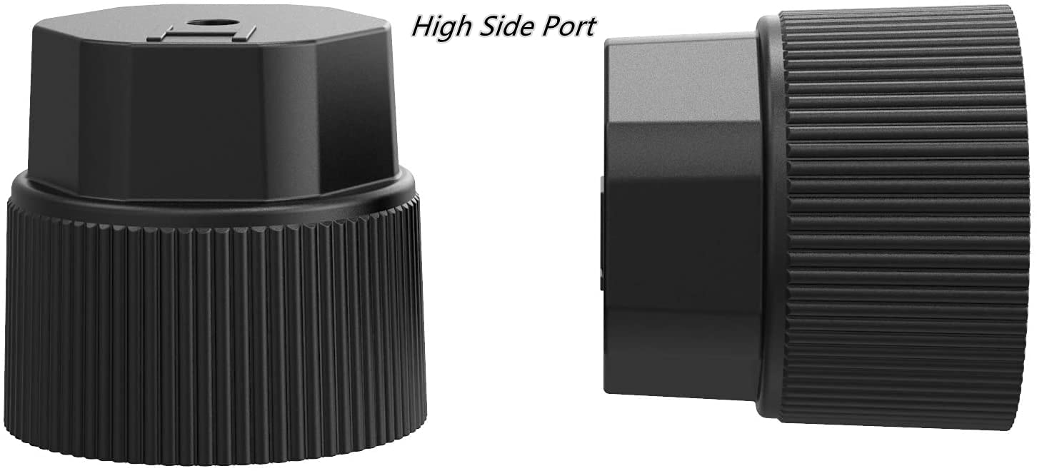 Basiker 10Pcs R134A Ac Valve Caps Kit 13Mm & 16Mm Air Conditioning System A C Charging Port Caps For Most Common Cars