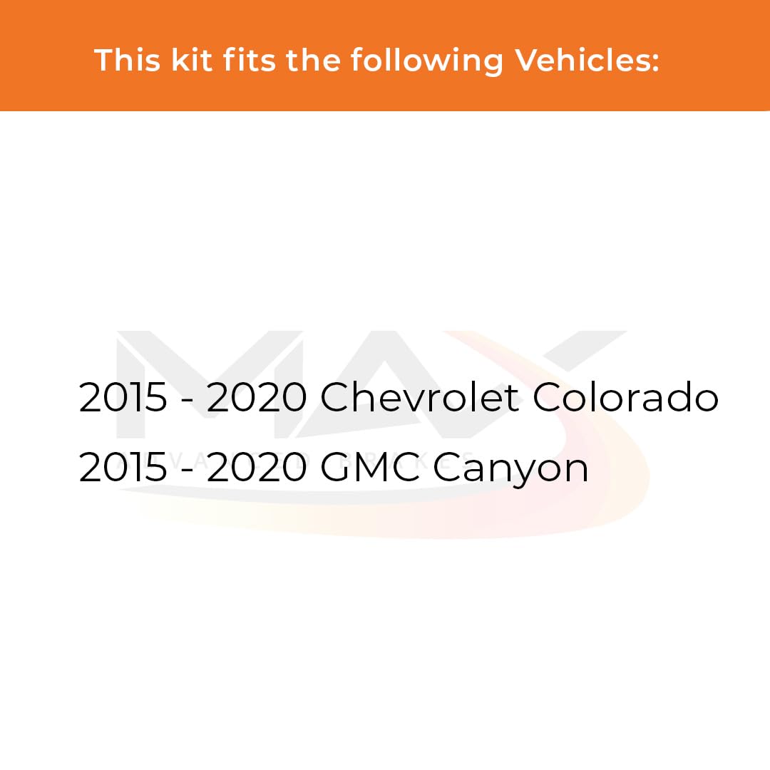 Max Advanced Brakes Front & Rear Brake Kit Compatible With 2015-2019 2020 Chevy Colorado Compatible With Gmc Canyon Replacement