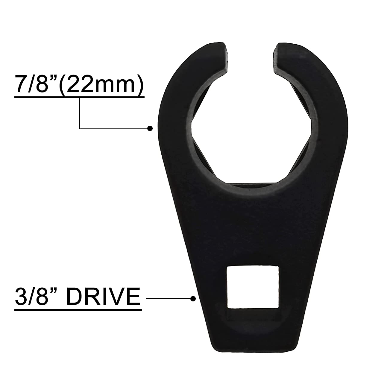 1 Pcs Offset Oxygen Sensor Socket 3/8-Inch Drive By 7/8-Inch 22Mm Wire Gate Accesses Sensor From Side, Preventing Damage To Wires, Universal For Most Models Of Cars Oxygen Sensor Offset Puller