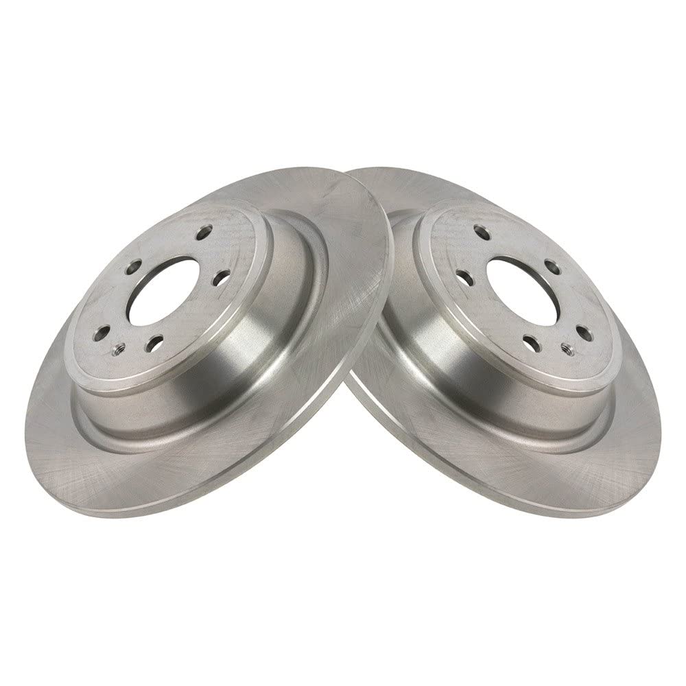 Trq Rear Brake Rotors Set Solid Compatible With 2017-2019 Ford Escape 2013-2020 Fusion 2015-2019 Lincoln Mkc 2013-2016 Mkz