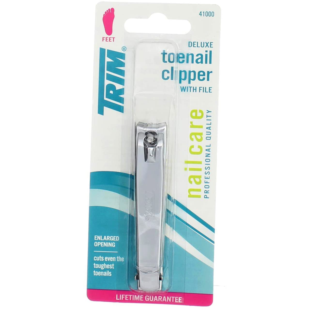 Trim Deluxe Toenail Clippers With File (6 Pieces)-New