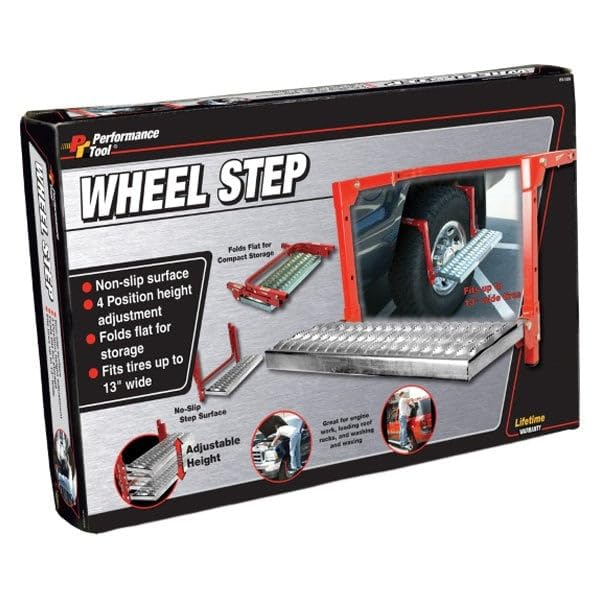 Performance Tool W41039 Non-Slip Truck Tire Service Step (Fits Up To 13 Deep Tire)