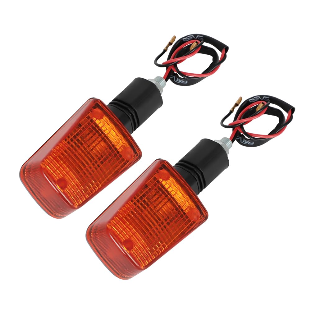 Motoparty Short-stem Turn Signals for Suzuki DR350 DR650 DR 125 200 250 350 650 GSXR 750 1100 with Good Durability and Waterproo